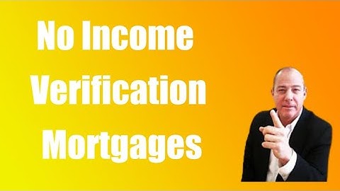 No Income Verification Mortgage Program Requirements