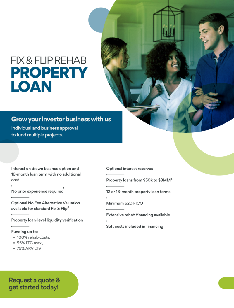 Fix and Flip Rehab Property Loan