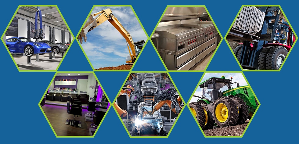 Equipment loans to purchase new or used in any industry